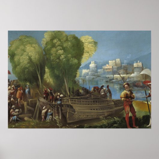 Dosso Dossi - Aeneas en Achates op Libisch Poster (Voorkant)