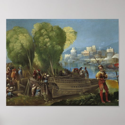 Dosso Dossi - Aeneas en Achates op Libisch Poster (Voorkant)