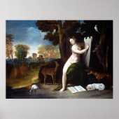 Dosso Dossi Circe en haar Lovers in een landschap Poster (Voorkant)