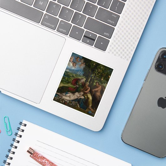 Dosso Dossi - Mythologische Scene Sticker (Laptop met iPhone)