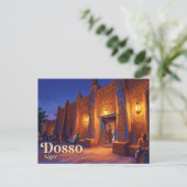 Dosso-paleis Niger Briefkaart (Staand voorkant)