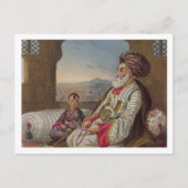 Dost Mahommed (1793-1863) Koning van Caubul en zij Briefkaart (Voorkant)