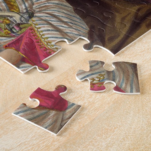 Dost Mahommed (1793-1863) Koning van Caubul en zij Legpuzzel (Zijkant)