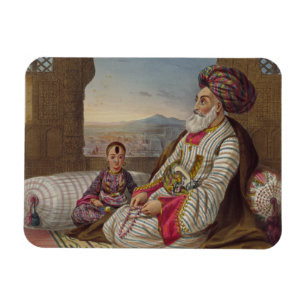 Dost Mahommed (1793-1863) Koning van Caubul en zij Magneet