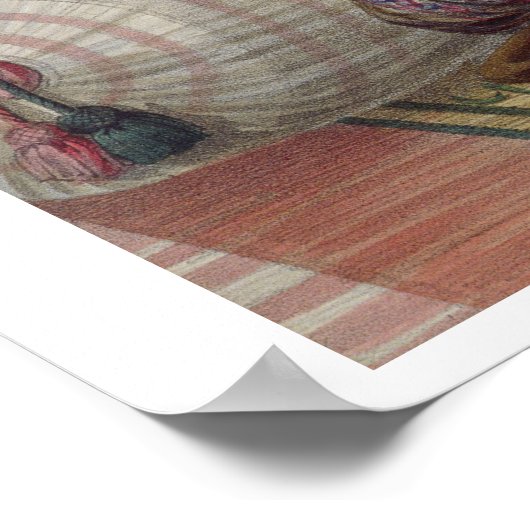 Dost Mahommed (1793-1863) Koning van Caubul en zij Poster (Hoek)