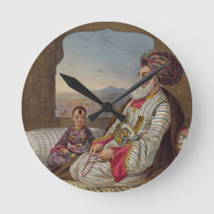 Dost Mahommed (1793-1863) Koning van Caubul en zij Ronde Klok