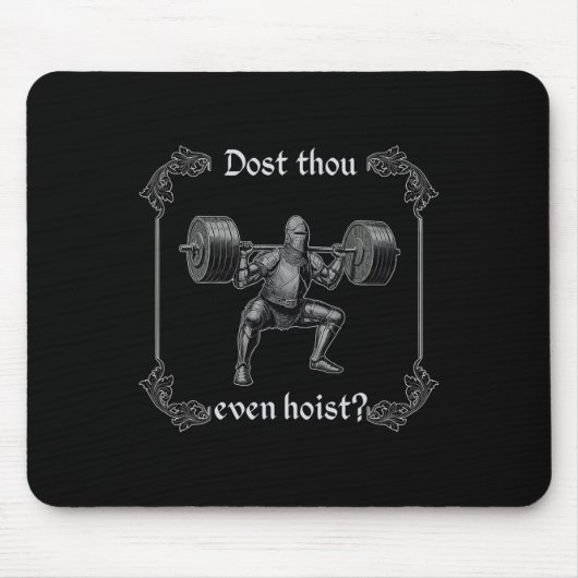 Dost Thou Zelfs Tillen Funny Gym Meme Muismat (Voorkant)