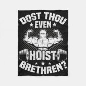 Dost u zelfs hijsen bodybuilding gewichtheffen wol fleece deken (Voorkant)