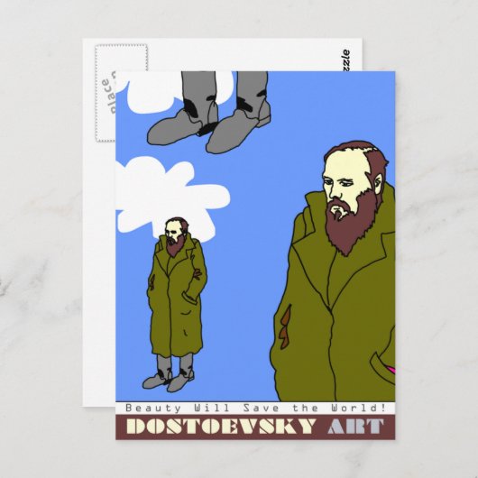 Dostoevsky art briefkaart (Voorkant / Achterkant)