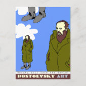 Dostoevsky art briefkaart (Voorkant)