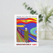 Dostoevsky art "Munch"-briefkaart Briefkaart (Staand voorkant)