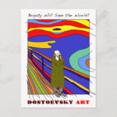 Dostoevsky art "Munch"-briefkaart Briefkaart (Voorkant)
