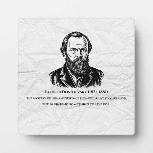 Dostoevsky Quote Fotoplaat (Voorkant)