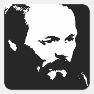 Dostoevsky Vierkante Sticker