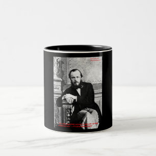 Dostojevski "God bedoelde" liefdesquote cadeaus & Tweekleurige Koffiemok