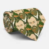 Dostojevski portret geel ontwerp stropdas (Opgerold)