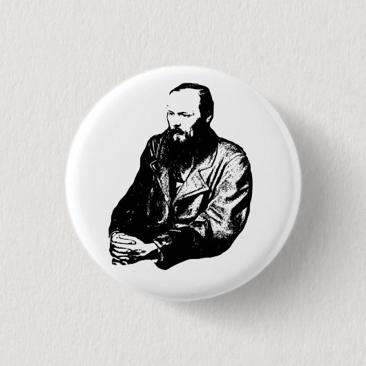 Dostoyevsky Ronde Button 3,2 Cm (Voorkant)