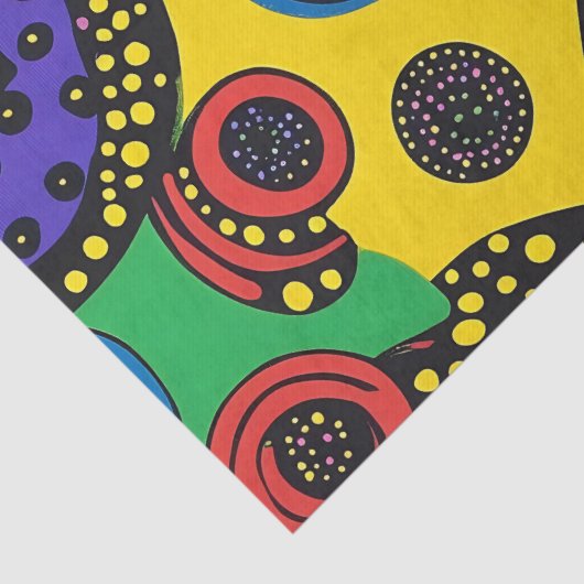 Dot art abstract 9 tissuepapier (Detail)