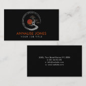 Dot Art Enso Circle en Bonsai Tree Visitekaartje (Voorkant / Achterkant)