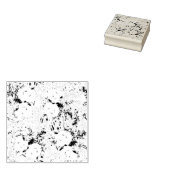 Dot, Black Koe Wood Art Stamp Rubberstempel (Gestempeld)