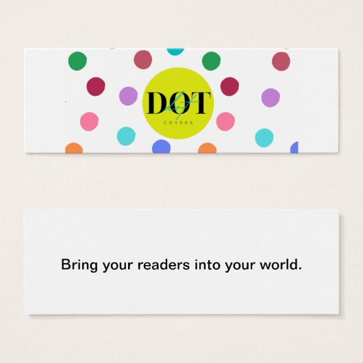 DOT - BLADWIJZER MINI VISITEKAARTJES (Voorkant /achterkant)