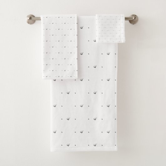 Dot, Bleek grijs Bad Handdoek (Insitu)