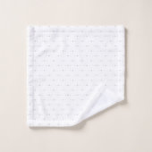 Dot, Bleek grijs Bad Handdoek (Wasdoekje)