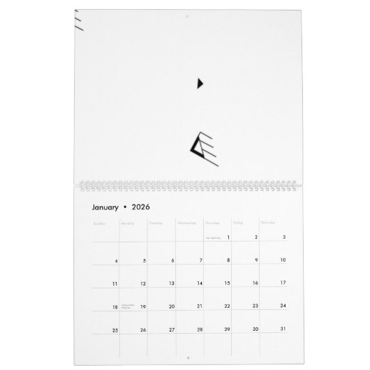 Dot, Bleek grijs Kalender (Jan 2026)
