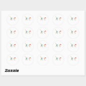 Dot Cat Lovers Funny Stippen Day Gift Internationa Ronde Sticker (Vel)