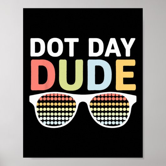 Dot Day for Kids Jongens Meisjes Jongeren Dotted D Poster (Voorkant)