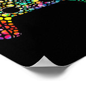 Dot Day Gamers Boy Game Controller Kleurrijke Polk Poster (Hoek)