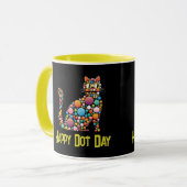 Dot Day polka dot cat Mok (Voorkant links)