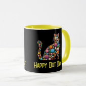 Dot Day polka dot cat Mok (Voorkant rechts)
