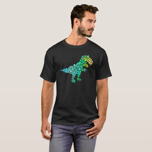 Dot Day Rex Dinosaur Polka Dot Pattern Internatio T-shirt (Voorkant volledig)