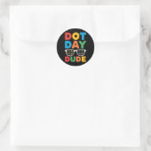 Dot Day Shirt voor kinderen Jongens Meisjes Jonger Ronde Sticker (Tas)