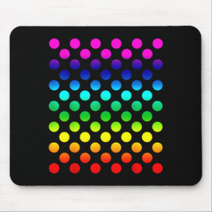 Dot Day Stippen Regenboog Schattig Leuk Abstract Muismat