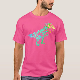 Dot Day T Rex Dinosaur Lover Polka Dot Pattern T-shirt
