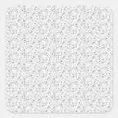 dot Design Nine Vierkante Sticker (Voorkant)