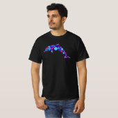 Dot Dolphin Colorfull Abstract Zee Dier T-shirt (Voorkant volledig)
