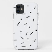 Dot, donkergrijs, houtskool Case-Mate iPhone case (Achterkant)