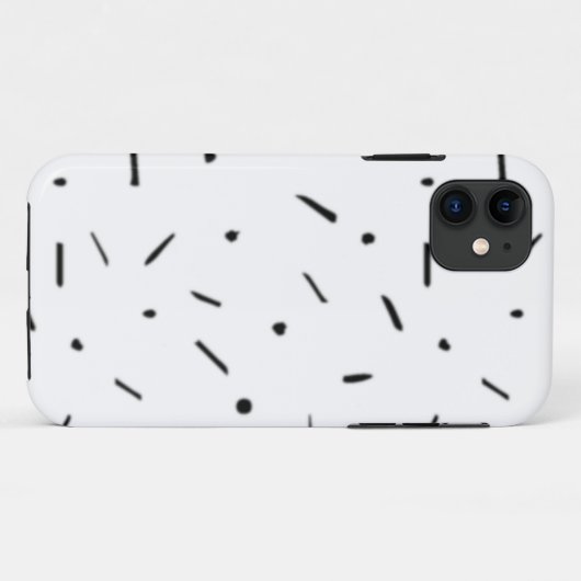 Dot, donkergrijs, houtskool Case-Mate iPhone case (Achterkant (horizontaal))