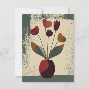 Dot dot bloem #002 briefkaart