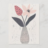 Dot dot bloem #003 briefkaart (Voorkant)