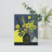 Dot dot bloem #005 briefkaart (Staand voorkant)