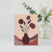 Dot dot bloem #006 briefkaart (Staand voorkant)