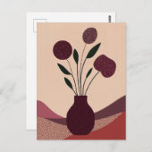 Dot dot bloem #006 briefkaart (Voorkant / Achterkant)