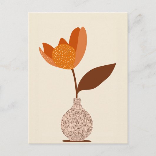 Dot dot bloem #009 briefkaart (Voorkant)