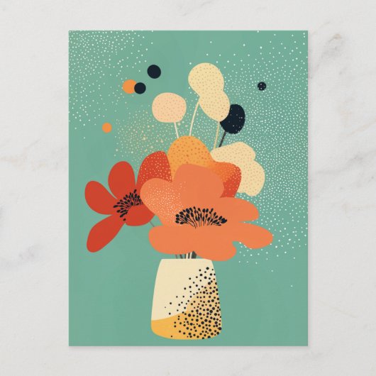 Dot dot bloem #011 briefkaart (Voorkant)