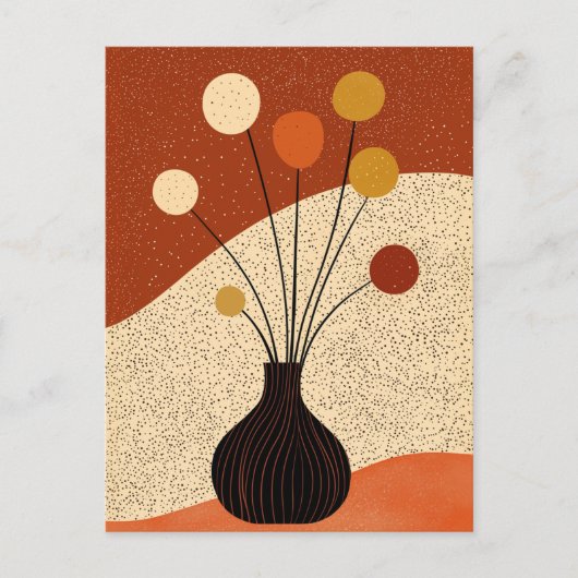 Dot dot bloem #012 briefkaart (Voorkant)