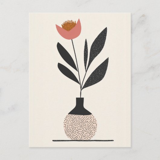 Dot dot bloem #013 briefkaart (Voorkant)